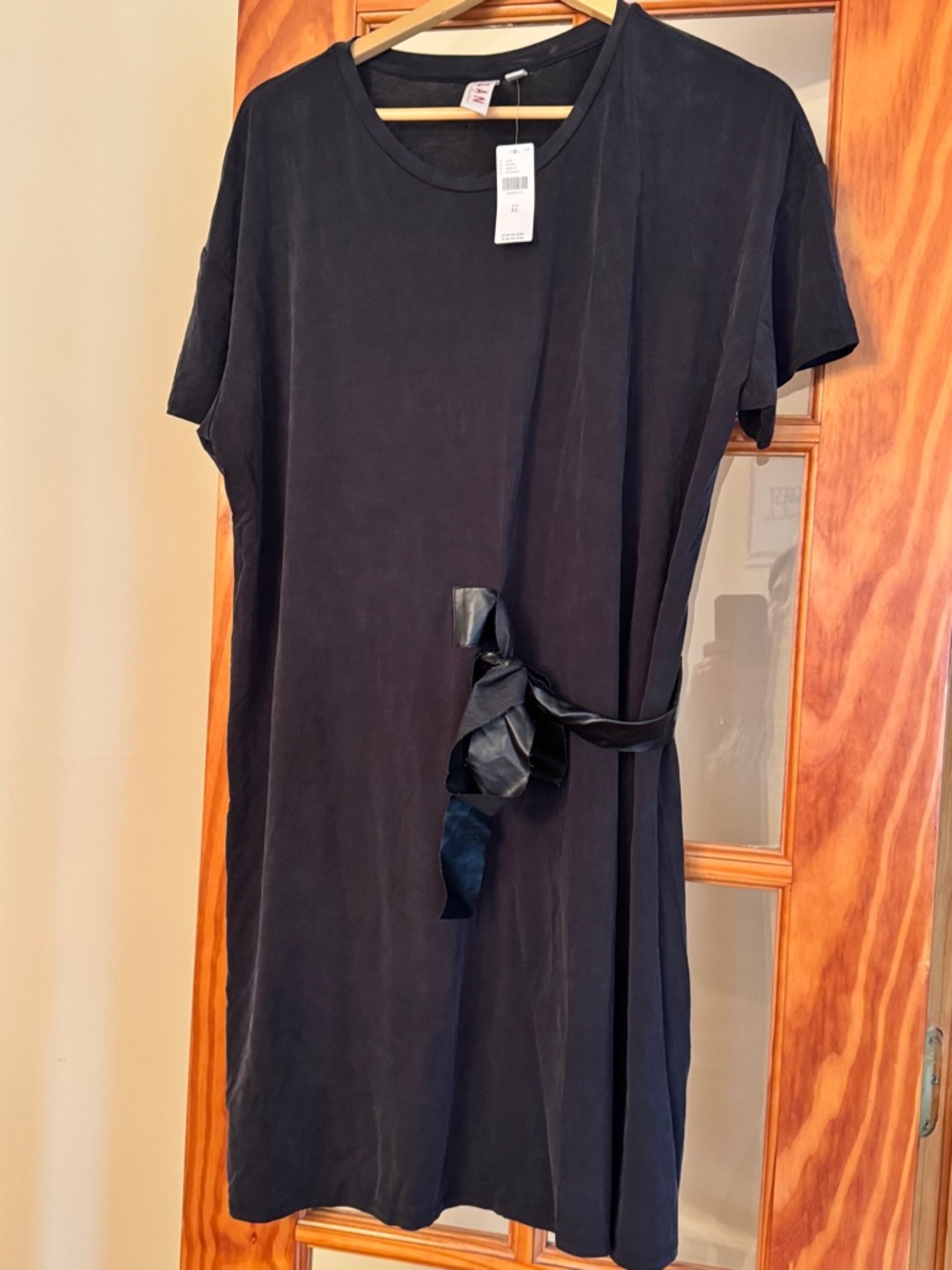 GREAT DEAL! NWT Anthropologie x Dolan Black Midi Dress with Side Tie